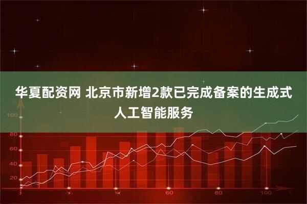 华夏配资网 北京市新增2款已完成备案的生成式人工智能服务