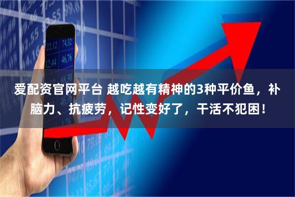 爱配资官网平台 越吃越有精神的3种平价鱼,补脑力、抗疲劳,记性变好了,干活不犯困!